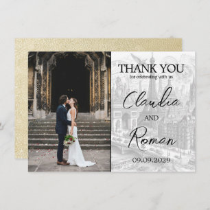 Champagne Paris Passport Dankeskarte