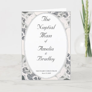 Champagne Pink Lace Katholische Hochzeitsmesse Programm