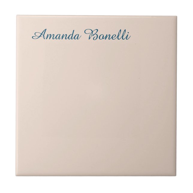 Champagne Pink Schlicht Einfach Minimalistisch mod Fliese (Vorderseite)