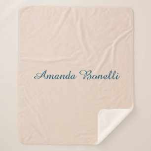 Champagne Pink Schlicht Einfach Minimalistisch mod Sherpadecke