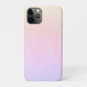 Champagne Pink Signature auf Winter Sunset Ombré Case-Mate iPhone Hülle
