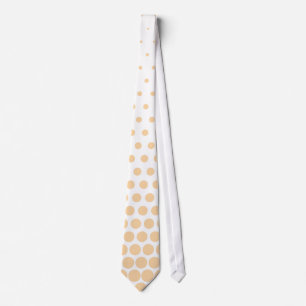 Champagne Polka Dots Modern White Krawatte
