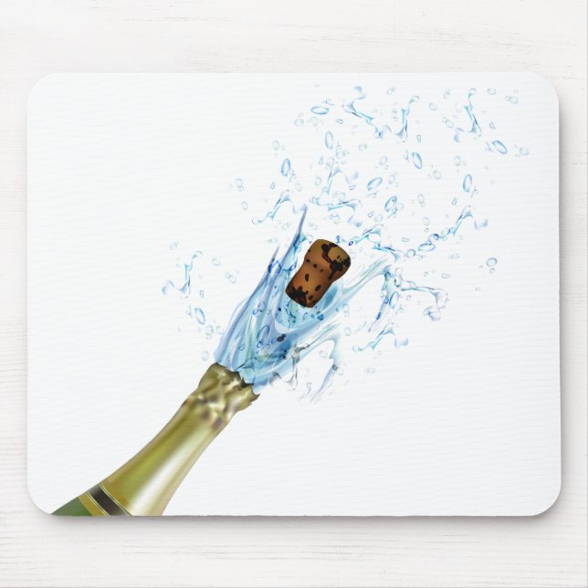Champagne Popping Mousepad (Vorne)