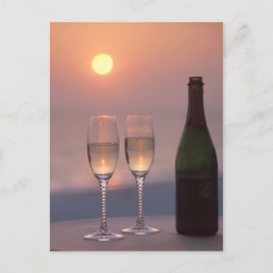 Champagne Postkarte