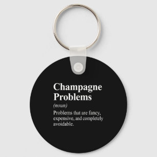 Champagne-Probleme Wörterbuch-Definition  Schlüsselanhänger