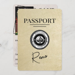 Champagne Reno Passport Save the Date