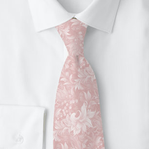 Champagne-Rosa-Ornamentale Botanik Krawatte