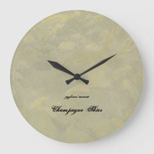 Champagne Skies Große Wanduhr