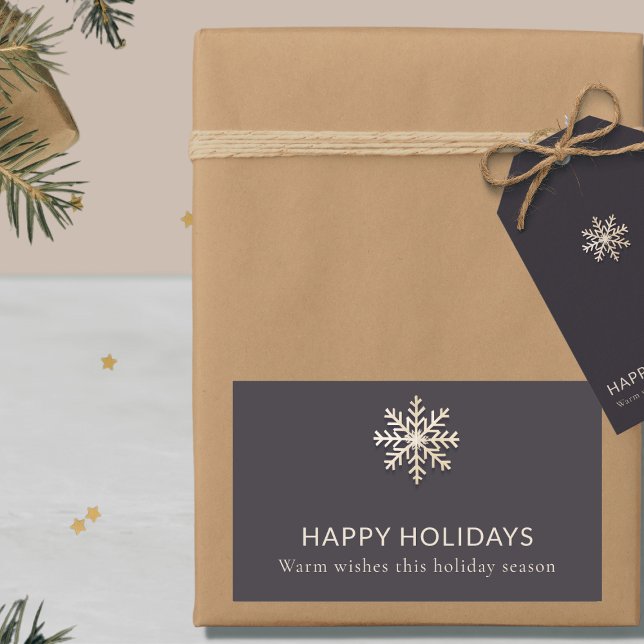 Champagne Snowflake Holiday Sticker (Von Creator hochgeladen)