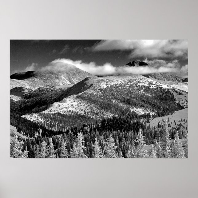 Champagne Snowscape Poster (Vorne)