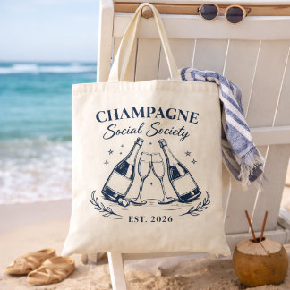 Champagne Social Society Tote Bag Tragetasche