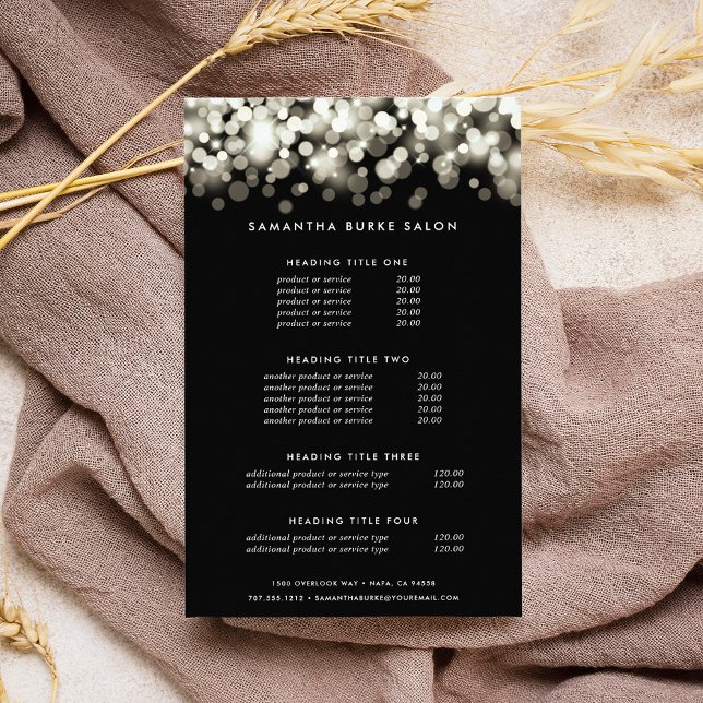 Champagne Spark | Preise und Dienstleistungen Flyer (Von Creator hochgeladen)