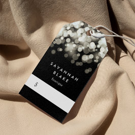 Champagne Spark Price Tags Geschenkanhänger