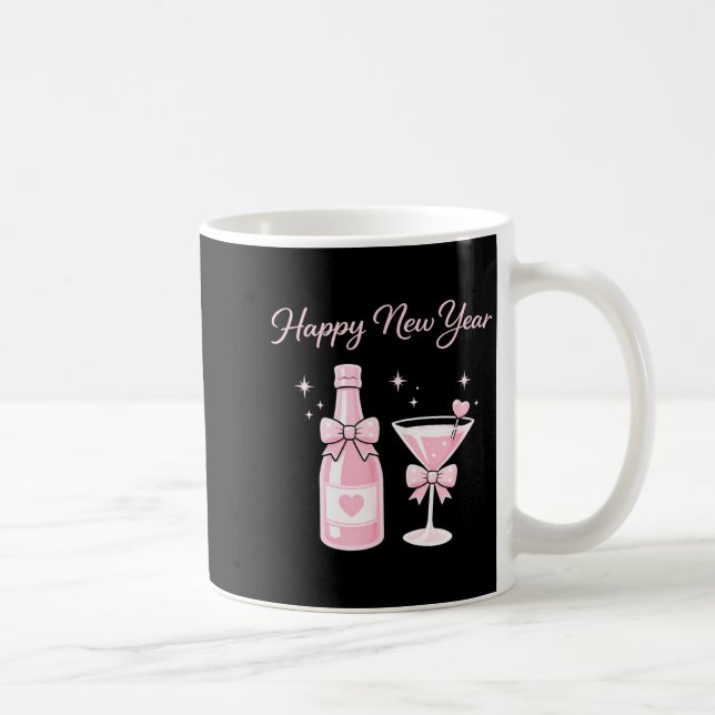 Champagne Swea Martini Coquette Happy New Year Par Kaffeetasse (Rechts)