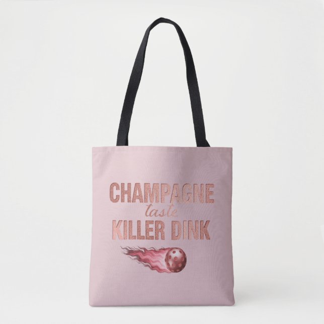 Champagne Taste Killer Dink - Rose Gold Pickleball (Vorderseite)