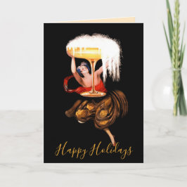 Champagne Toast  Feiertagskarte