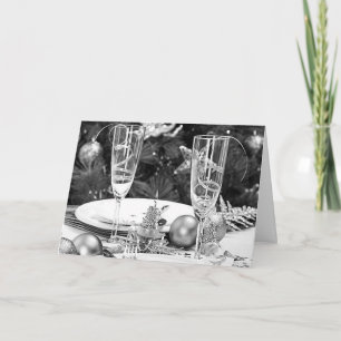 ** CHAMPAGNE TOAST** FÜR EINE SEHR LEICHTE CHRISTM FEIERTAGSKARTE