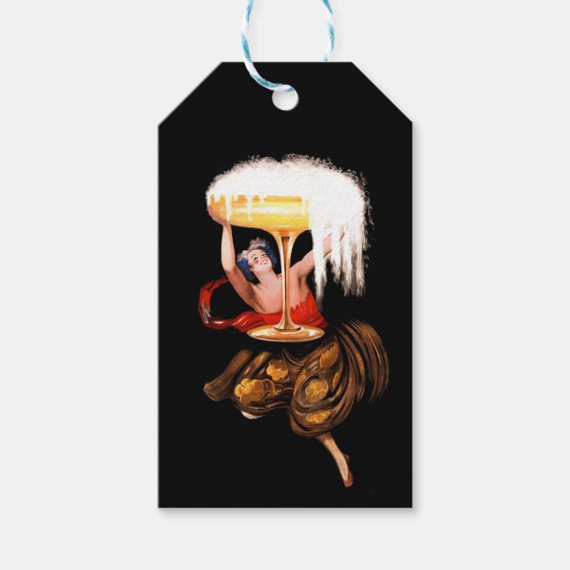 Champagne Toast Geschenkanhänger (Vorderseite)