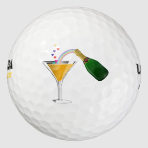 Champagne Toast Golfball