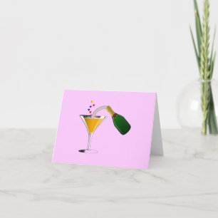 Champagne Toast Karte