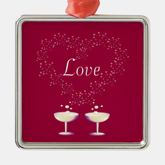 Champagne Toast Ornament (Vorne)