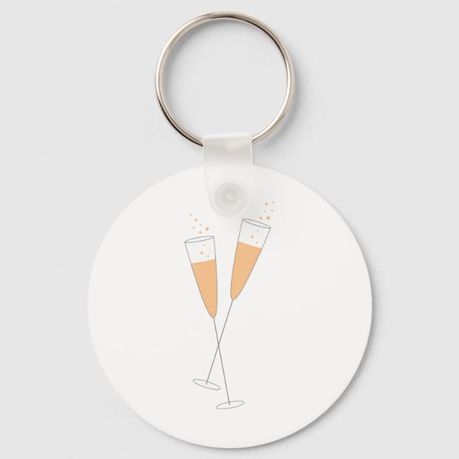 Champagne Toast Schlüsselanhänger (Vorderseite)