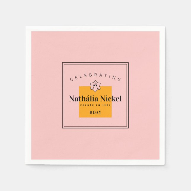 Champagne Toast Serviette (Vorderseite)