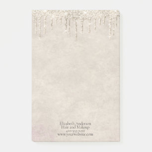 Champagne tropft Glitter Trend Glamour Stilvoll Post-it Klebezettel