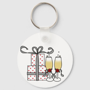 Champagne und Geschenk-Schlüsselanhänger Schlüsselanhänger