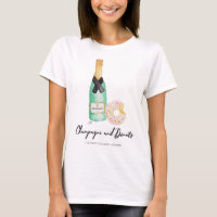 Champagne und Schaumgummiring-AquarellSlouch T