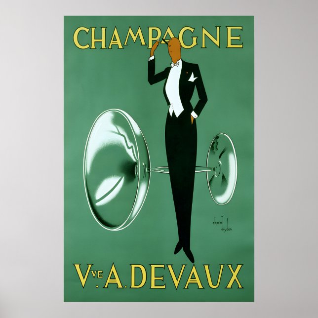 Champagne Vintage Poster (Vorne)