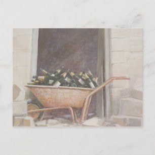 Champagne Wheelbarrow 1985 Postkarte