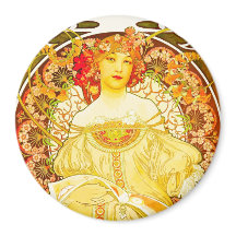 Champagner, Alphonse Mucha-Magnet