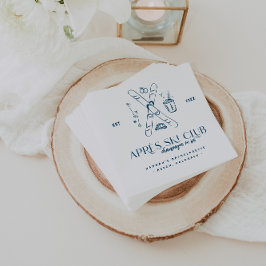 Champagner auf Eis | Après Ski Winter Bachelorette Serviette