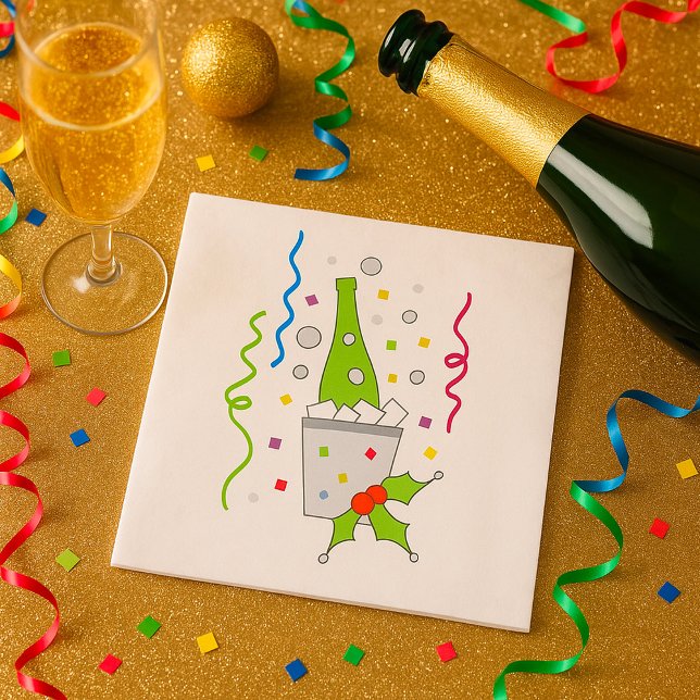 Champagner auf Eiskühle Napkins Serviette (Von Creator hochgeladen)