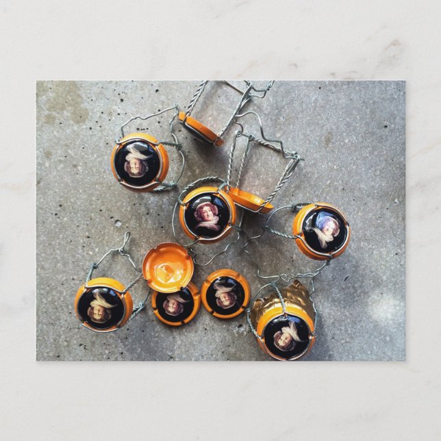 Champagner, Baby! Postkarte (Vorderseite)