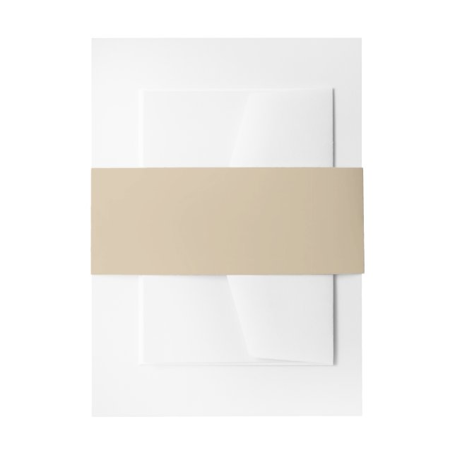 Champagner Beige Einladungsbanderole (Vorderseite Beispiel)