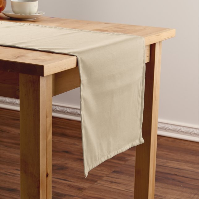 Champagner Beige Großer Tischläufer (Beispiel)