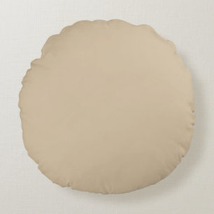 Champagner Beige Rundes Kissen