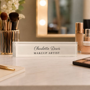 Champagner beige weiblich Frauen Name Titel Geschä Namensplakette