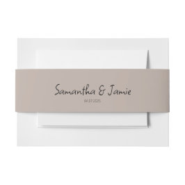 Champagner Blush Pink - Matching Bands Einladungsbanderole