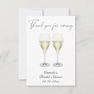 Champagner Bridal Shower öffnen RSVP Karte