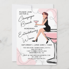 Champagner-Brunch für Frauen Einladung