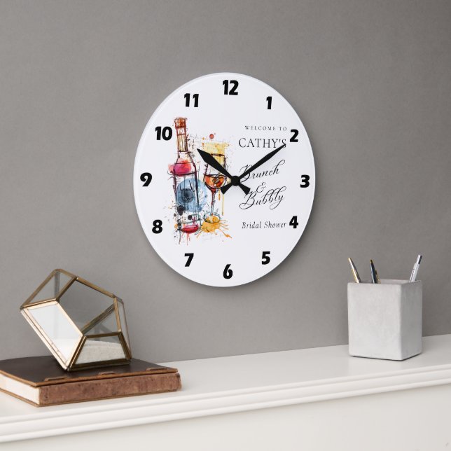 Champagner Brunch und Bubbly Brautparty - Empfang Große Wanduhr (Büro)