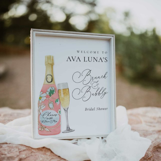 Champagner Brunch und Bubbly Brautparty - Empfang Poster (Von Creator hochgeladen)