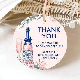 Champagner Brunch und Bubbly Brautparty Geschenkanhänger