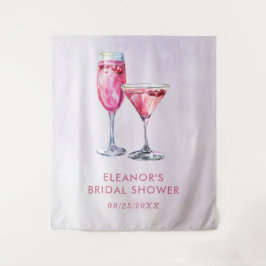 Champagner Brunch und Bubbly Brautparty Wandteppich