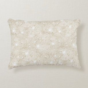 Champagner-Cream-Sand-Glitter Dekokissen