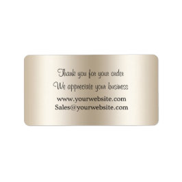 Champagner Driving Glitzer Danke Business Adressaufkleber