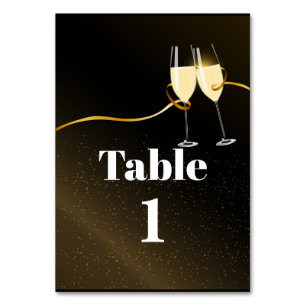 Champagner, erwachsen, Wein, Tafelkarte Tischnummer